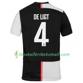 Fußballtrikots Juventus Turin Matthijs de Ligt 4 2019-2020 Kurzarm Heimtrikotsatz kaufen